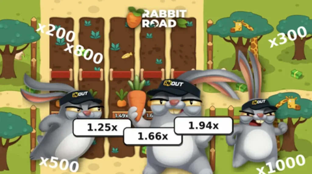 Gra Rabbit Road z królikami